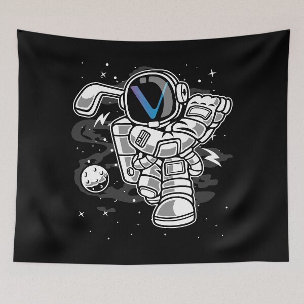Item preview, Astronaut Golf Vechain VET Coin To The Moon Crypto Token Cryptocurrency Blockchain Wallet designed and sold by AriellaGross.