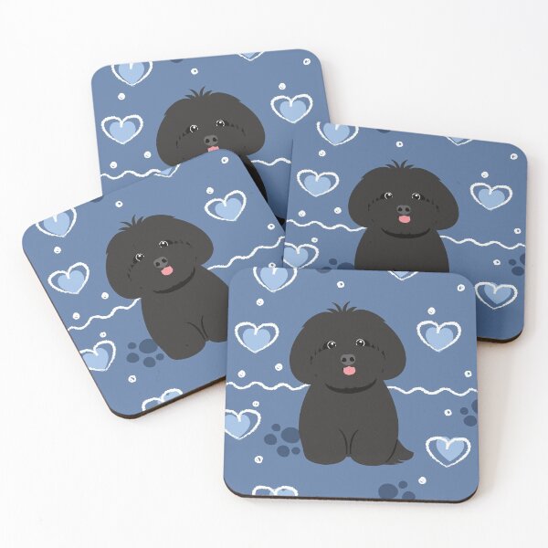 Item preview, Love Black Lhasa Apso Shih Tzu Dog designed and sold by Lulupainting.