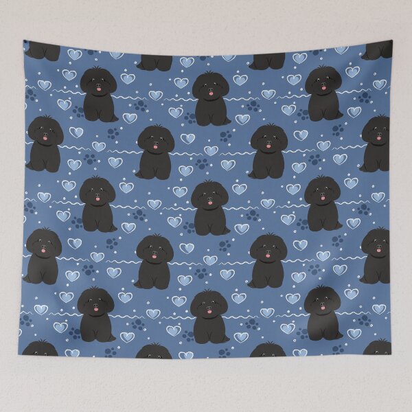 Item preview, Love Black Lhasa Apso Shih Tzu Dog designed and sold by Lulupainting.