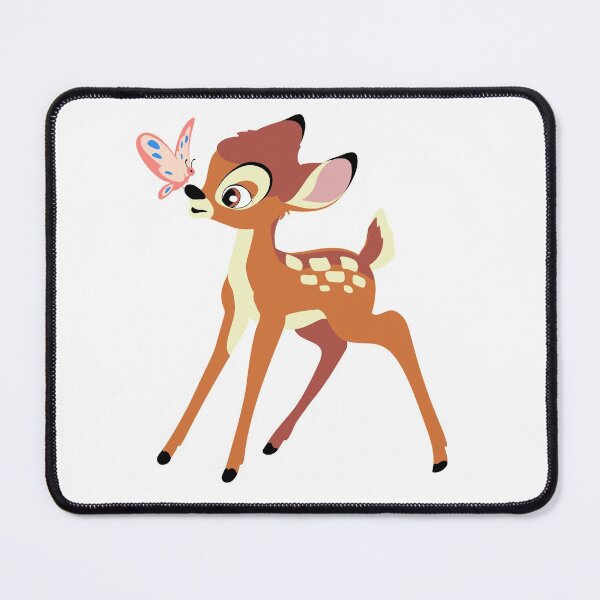 Item preview, Cute baby deer with butterfly, little deer, fawn cartoon, forest animals designed and sold by Prime_Store.