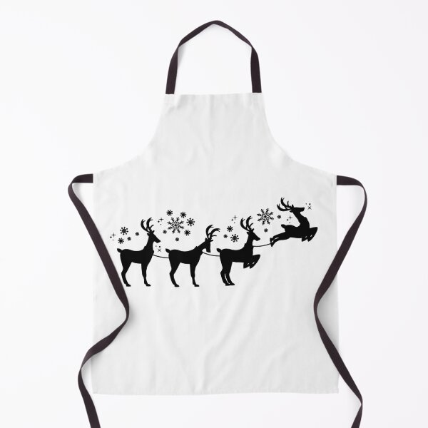 Item preview, Rein deer -silhouettes with snow flakes falling- stickers ,posters ,t-shirts ,giftcards designed and sold by Designerstown.