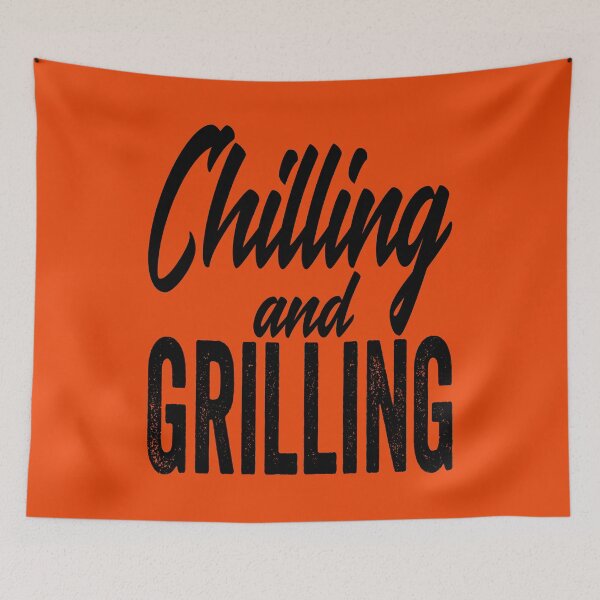 Item preview, Chilling and grilling-grilling. designed and sold by DesignedBySnip.