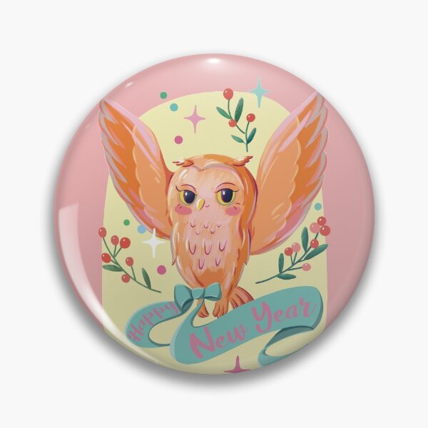 Item preview, Happy new year cute owl designed and sold by Yunipop.