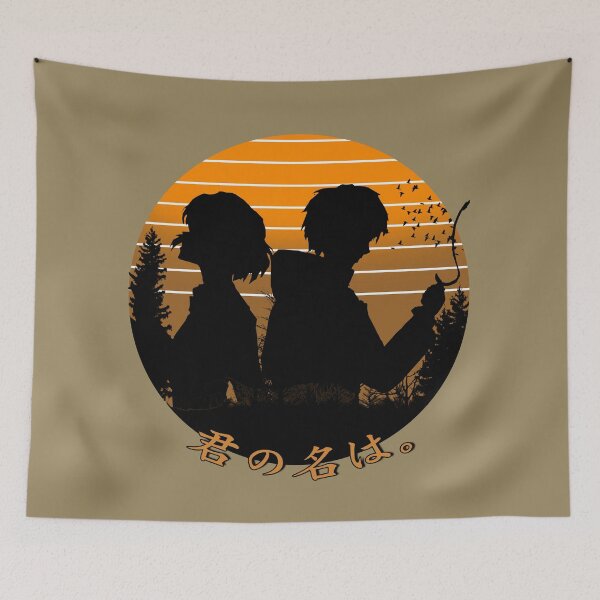 Item preview, kimi no na wa romantic silhoutte retro anime  designed and sold by abangkejepit.