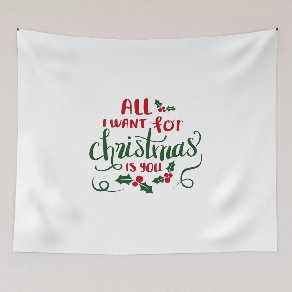 Item preview, "ALL I WANT for CHRISTMAS IS YOU"- T-shirts ,posters ,giftcard ,stickers ,hoodie etc designed and sold by Designerstown.