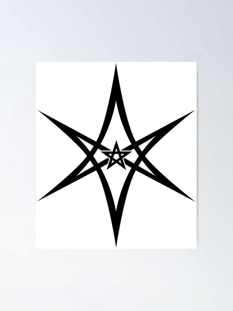 &quot;Unicursal Hexagramm, Pentagramm, Stern&quot; Poster von nitty