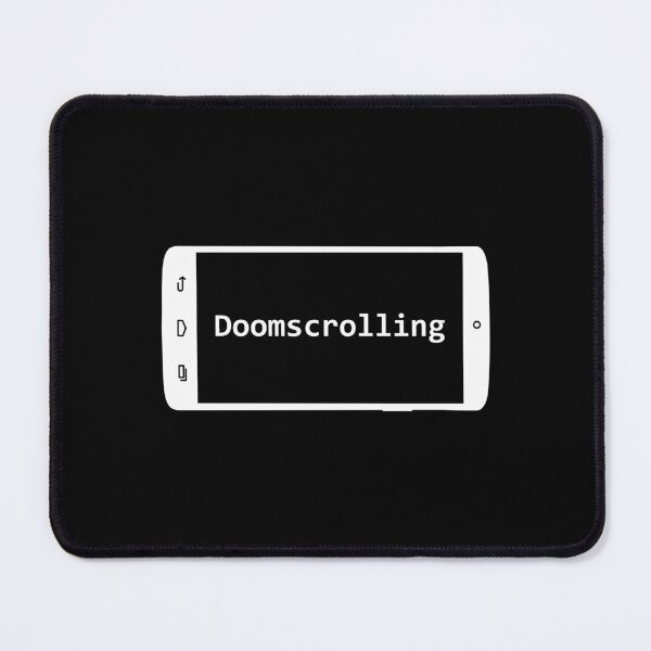 Item preview, funny doomscrolling simple design in white designed and sold by artirio.