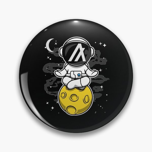 Artikelvorschau, Astronaut Yoga Algorand ALGO Coin To The Moon Crypto Token Blockchain Cryptocurrency Wallet entworfen und verkauft von JaxonBrown.