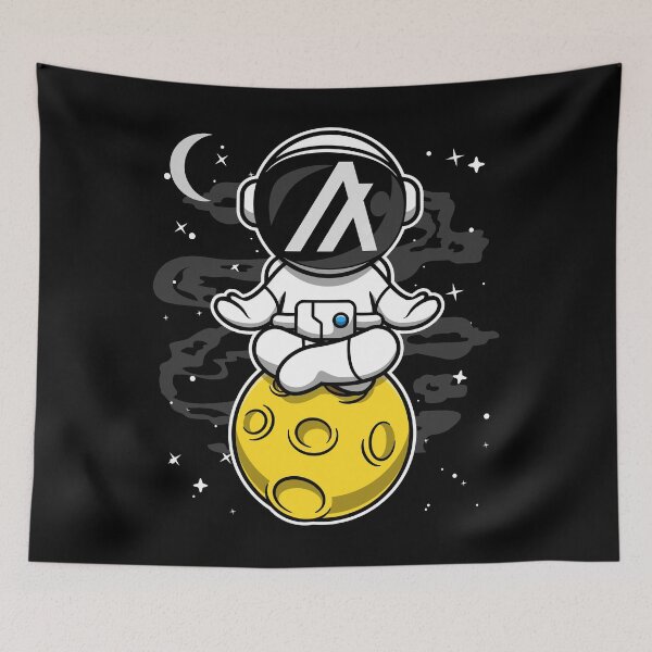 Item preview, Astronaut Yoga Algorand ALGO Coin To The Moon Crypto Token Blockchain Cryptocurrency Wallet designed and sold by JaxonBrown.