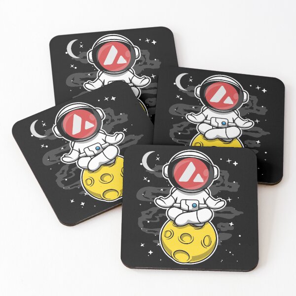 Item preview, Astronaut Yoga Avalanche Avax Coin To The Moon Crypto Token Blockchain Cryptocurrency Wallet designed and sold by JaxonBrown.