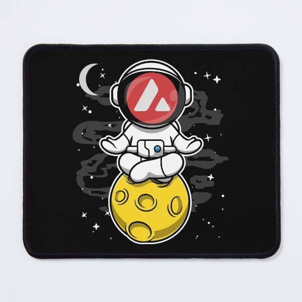 Item preview, Astronaut Yoga Avalanche Avax Coin To The Moon Crypto Token Blockchain Cryptocurrency Wallet designed and sold by JaxonBrown.
