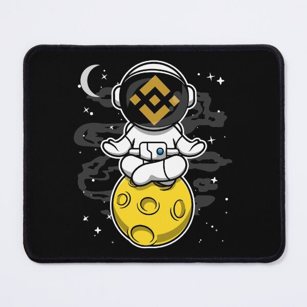 Item preview, Astronaut Yoga Binance BNB Coin To The Moon Crypto Token Blockchain Cryptocurrency Wallet designed and sold by JaxonBrown.