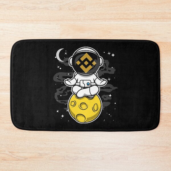 Item preview, Astronaut Yoga Binance BNB Coin To The Moon Crypto Token Blockchain Cryptocurrency Wallet designed and sold by JaxonBrown.