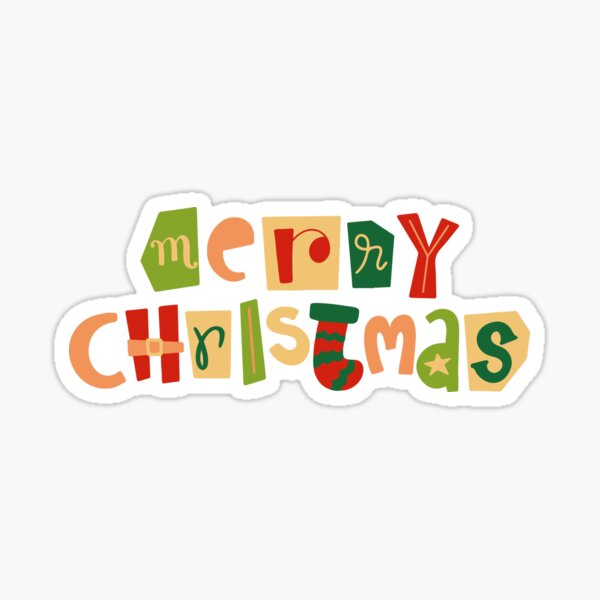 Different Style Merry Christmas | Best GRD Gesigns Sticker