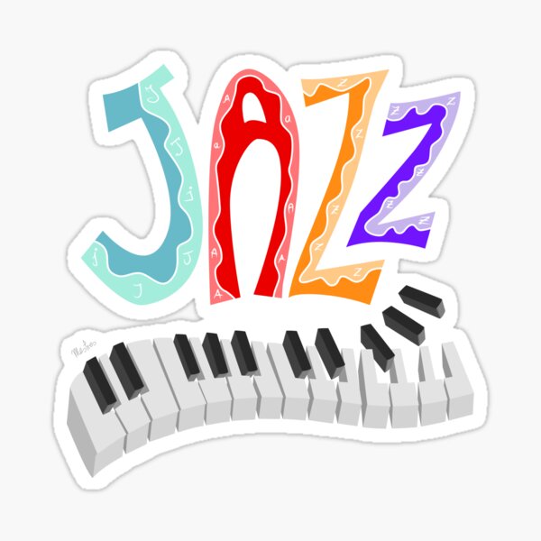 Jazz Lettering Sticker
