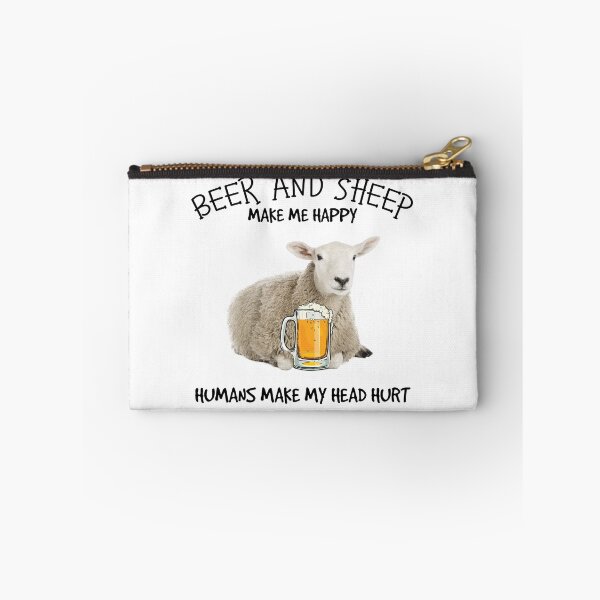 Item preview, Beer And Sheeo Make Me Happy Humans Make My Head Hurt designed and sold by maithithuha.
