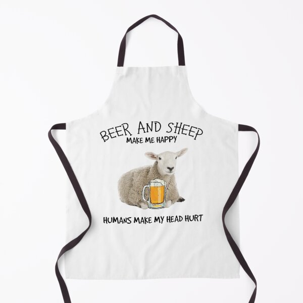 Item preview, Beer And Sheeo Make Me Happy Humans Make My Head Hurt designed and sold by maithithuha.