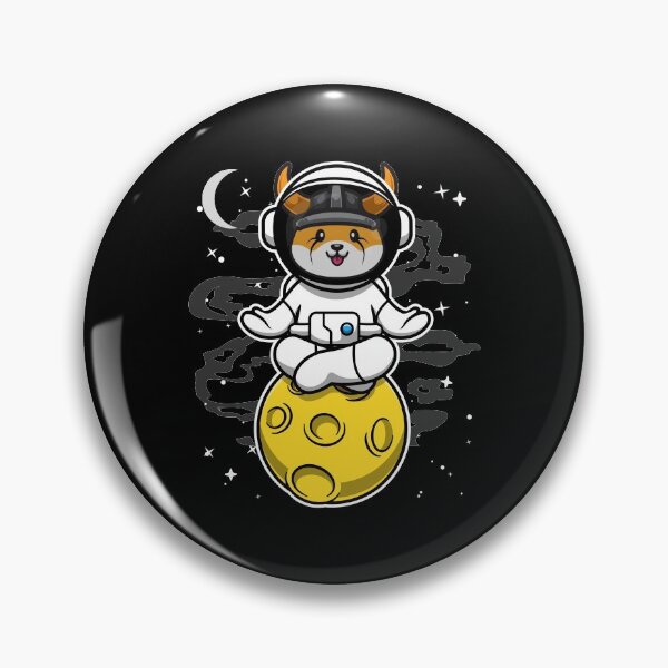 Item preview, Astronaut Yoga Floki Inu Coin To The Moon Floki Army Crypto Token Blockchain Cryptocurrency Wallet designed and sold by JaxonBrown.
