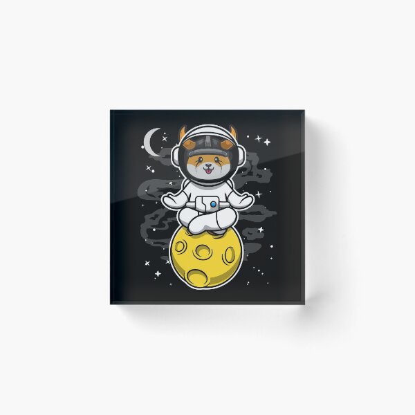 Item preview, Astronaut Yoga Floki Inu Coin To The Moon Floki Army Crypto Token Blockchain Cryptocurrency Wallet designed and sold by JaxonBrown.