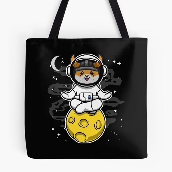 Item preview, Astronaut Yoga Floki Inu Coin To The Moon Floki Army Crypto Token Blockchain Cryptocurrency Wallet designed and sold by JaxonBrown.