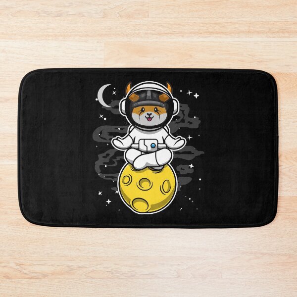Item preview, Astronaut Yoga Floki Inu Coin To The Moon Floki Army Crypto Token Blockchain Cryptocurrency Wallet designed and sold by JaxonBrown.