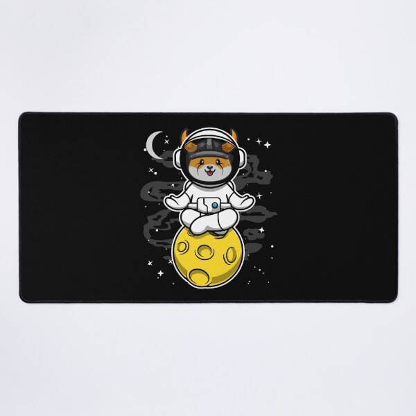 Item preview, Astronaut Yoga Floki Inu Coin To The Moon Floki Army Crypto Token Blockchain Cryptocurrency Wallet designed and sold by JaxonBrown.