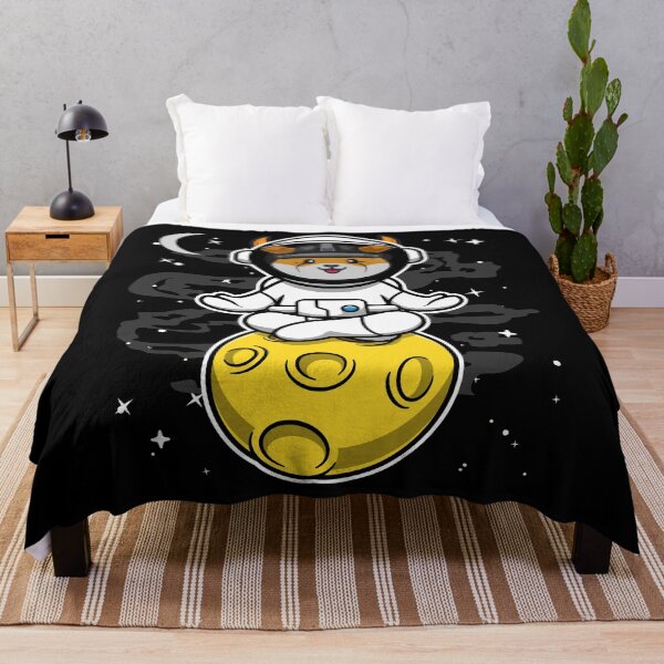 Item preview, Astronaut Yoga Floki Inu Coin To The Moon Floki Army Crypto Token Blockchain Cryptocurrency Wallet designed and sold by JaxonBrown.