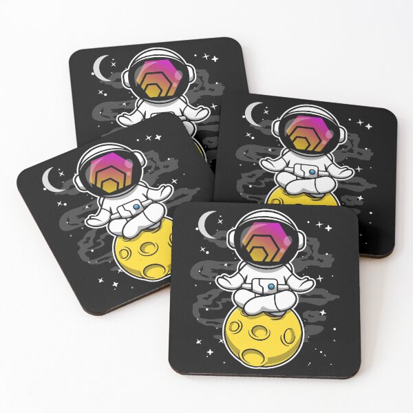Item preview, Astronaut Yoga HEX Coin To The Moon HEX Crypto Token Blockchain Cryptocurrency Wallet designed and sold by JaxonBrown.
