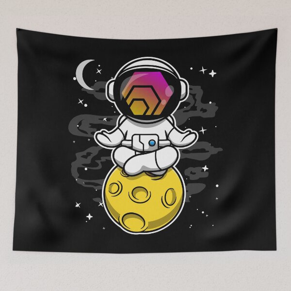 Item preview, Astronaut Yoga HEX Coin To The Moon HEX Crypto Token Blockchain Cryptocurrency Wallet designed and sold by JaxonBrown.