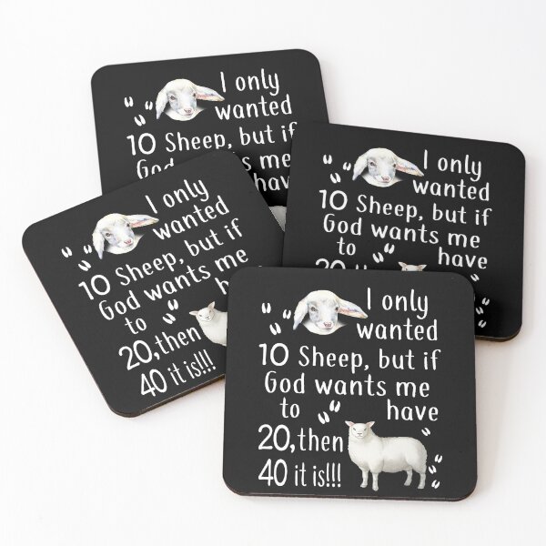 Item preview, I only wanted 10 Sheep, but if God wants me to have 20, then 40 it is!! designed and sold by maithithuha.