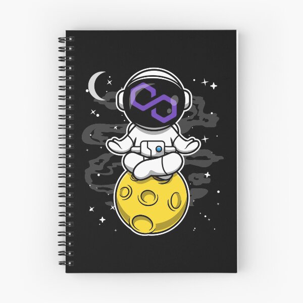 Item preview, Astronaut Yoga Polygon Matic Coin To The Moon Crypto Token Blockchain Cryptocurrency Wallet designed and sold by JaxonBrown.