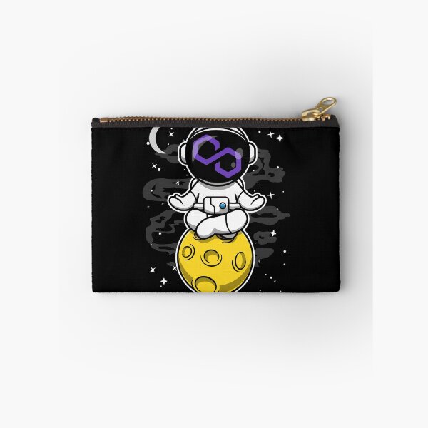 Item preview, Astronaut Yoga Polygon Matic Coin To The Moon Crypto Token Blockchain Cryptocurrency Wallet designed and sold by JaxonBrown.