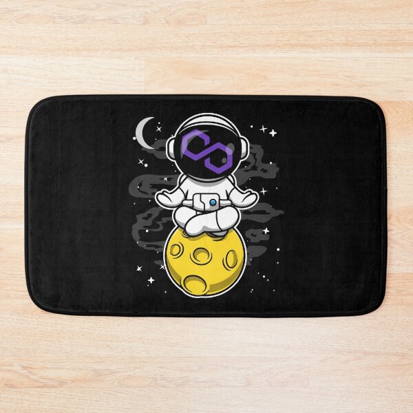 Item preview, Astronaut Yoga Polygon Matic Coin To The Moon Crypto Token Blockchain Cryptocurrency Wallet designed and sold by JaxonBrown.