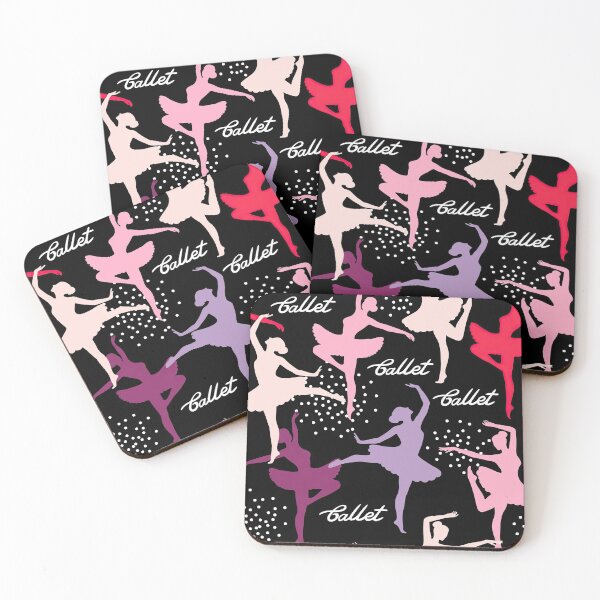 Item preview, Ballet Silhouettes On Black Background  designed and sold by WillaldShop.