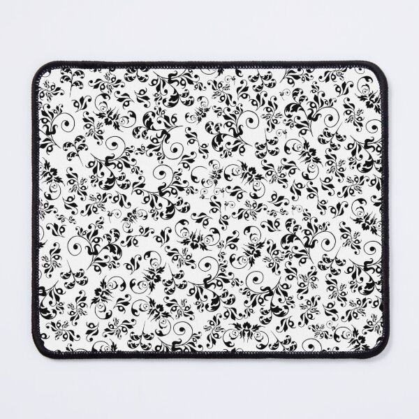 Item preview, Retro Vintage Black and White Floral Pattern designed and sold by Missing In Art.