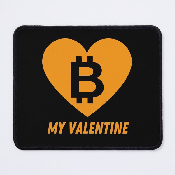 Item preview, Be my Valentine - Bitcoin crypto love in orange designed and sold by yennyz.