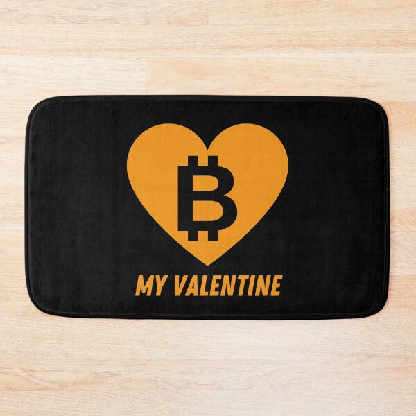Item preview, Be my Valentine - Bitcoin crypto love in orange designed and sold by yennyz.