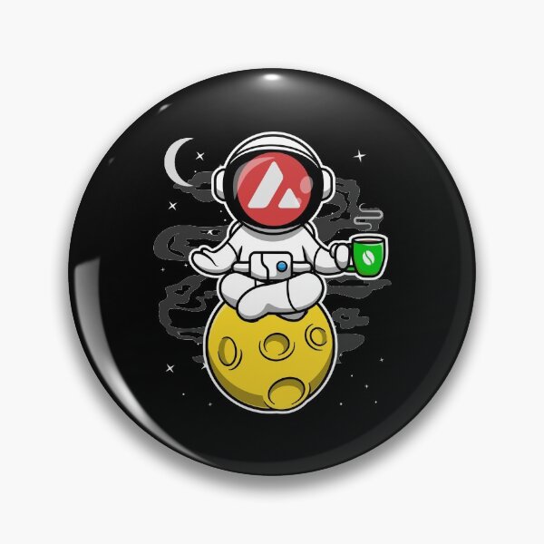 Item preview, Astronaut Yoga Coffee Avalanche Avax Coin To The Moon Crypto Token Blockchain Cryptocurrency Wallet designed and sold by JaxonBrown.