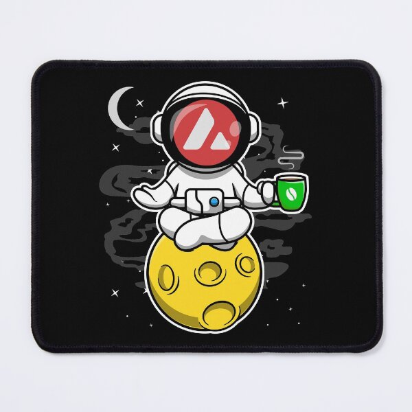 Item preview, Astronaut Yoga Coffee Avalanche Avax Coin To The Moon Crypto Token Blockchain Cryptocurrency Wallet designed and sold by JaxonBrown.