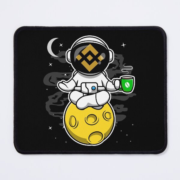 Item preview, Astronaut Yoga Coffee Binance BNB Coin To The Moon Crypto Token Blockchain Cryptocurrency Wallet designed and sold by JaxonBrown.