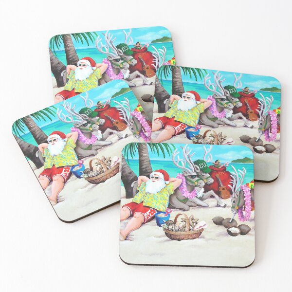 Item preview, Santa Escaping to Hawaii designed and sold by Linda Maliuana.