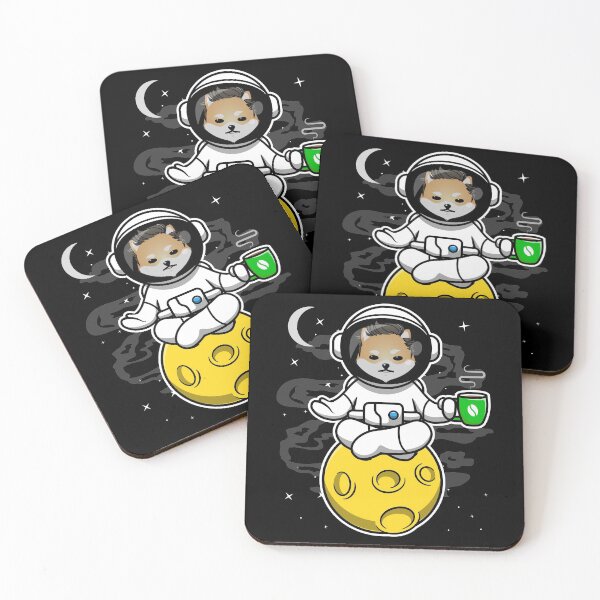 Item preview, Astronaut Yoga Coffee Dogelon Mars ELON Coin To The Moon Crypto Token Blockchain Cryptocurrency Wallet designed and sold by JaxonBrown.