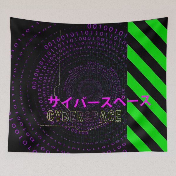 Item preview, Cyberspace design neon green and purple designed and sold by angelisart.