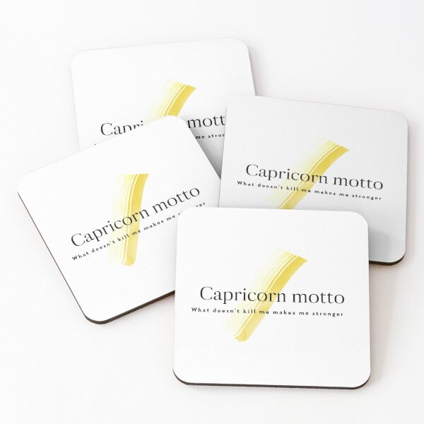 Item preview, capricorn motto designed and sold by QuoteMeApp.