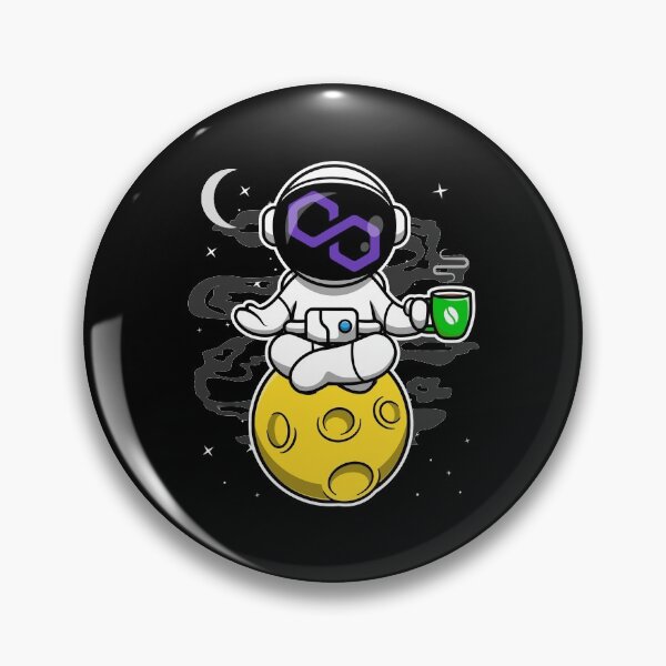 Item preview, Astronaut Yoga Coffee Polygon Matic Coin To The Moon Crypto Token Blockchain Cryptocurrency Wallet designed and sold by JaxonBrown.