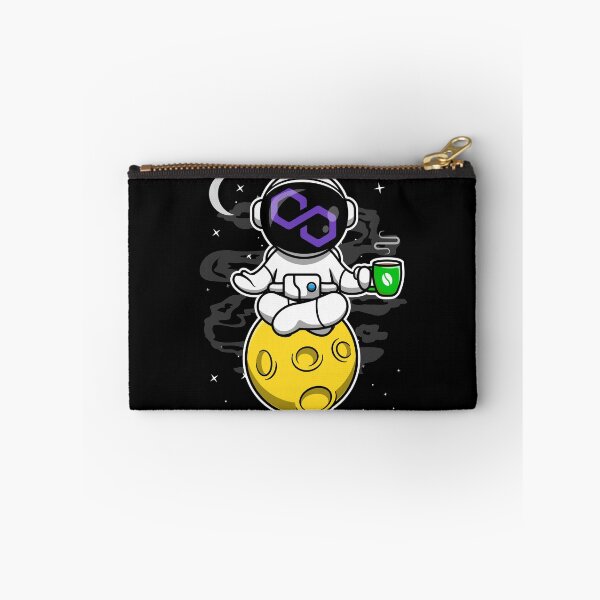 Item preview, Astronaut Yoga Coffee Polygon Matic Coin To The Moon Crypto Token Blockchain Cryptocurrency Wallet designed and sold by JaxonBrown.
