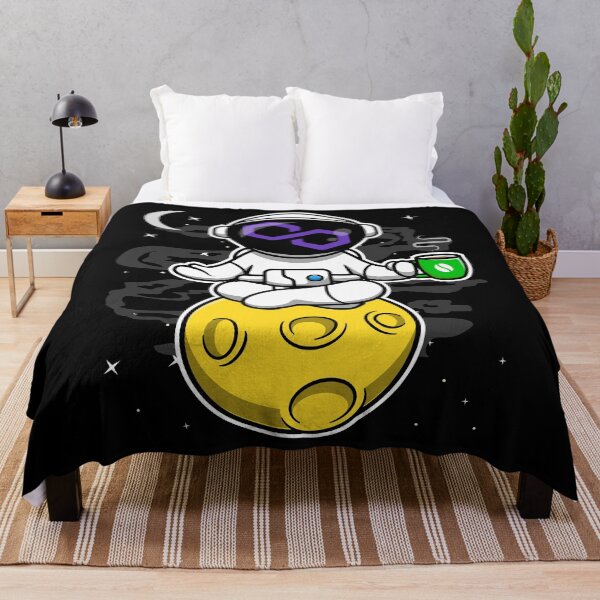 Item preview, Astronaut Yoga Coffee Polygon Matic Coin To The Moon Crypto Token Blockchain Cryptocurrency Wallet designed and sold by JaxonBrown.