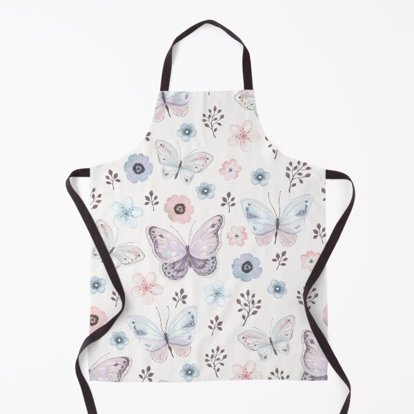 Item preview, Flying butterflies and flowers in vintage watercolor designed and sold by RoslynArt.