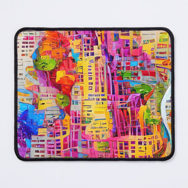 Item preview, colorful New York map designed and sold by ururuty.