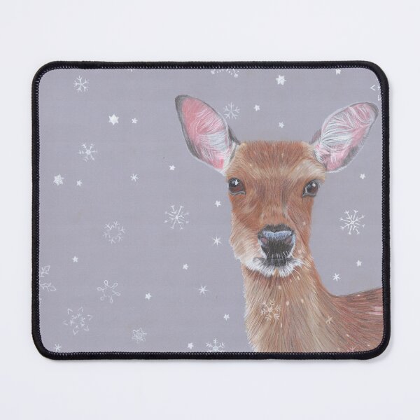 Item preview, Deer in snow designed and sold by Heidi-Fine-Art.